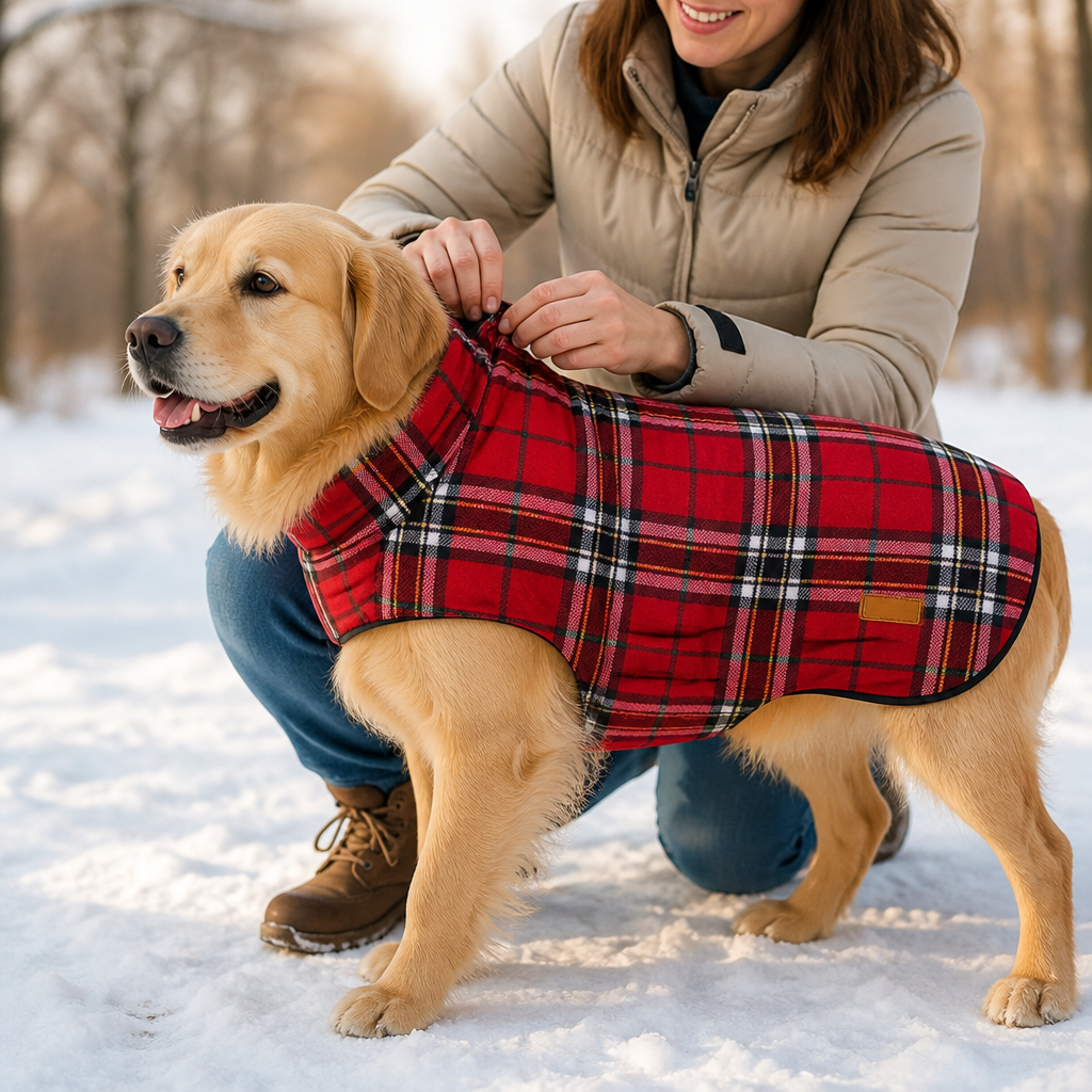 Reversible Waterproof Cozy-Lined Dog Coat