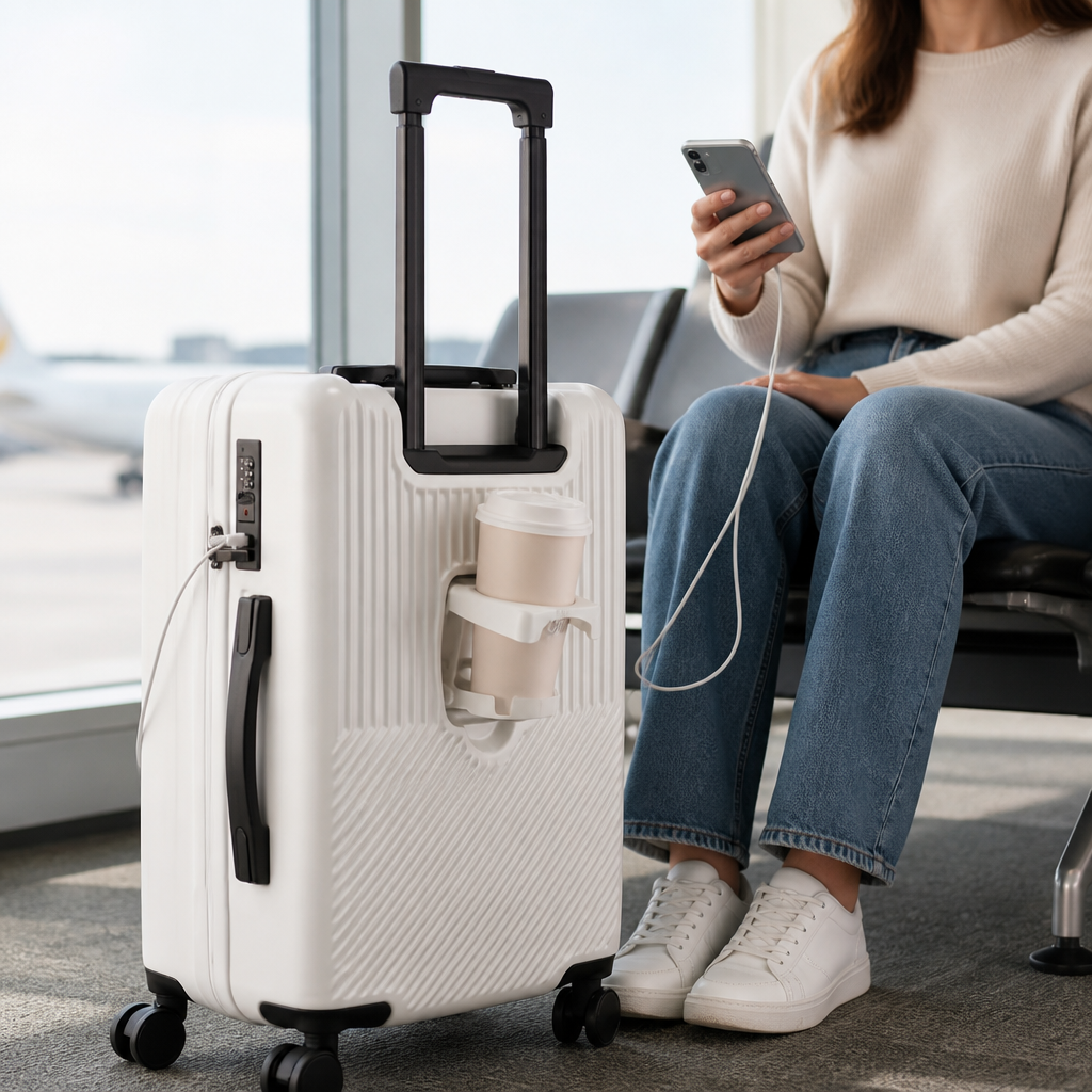 USB-C Charging Hard-Shell Carry-On Luggage (20-Inch)
