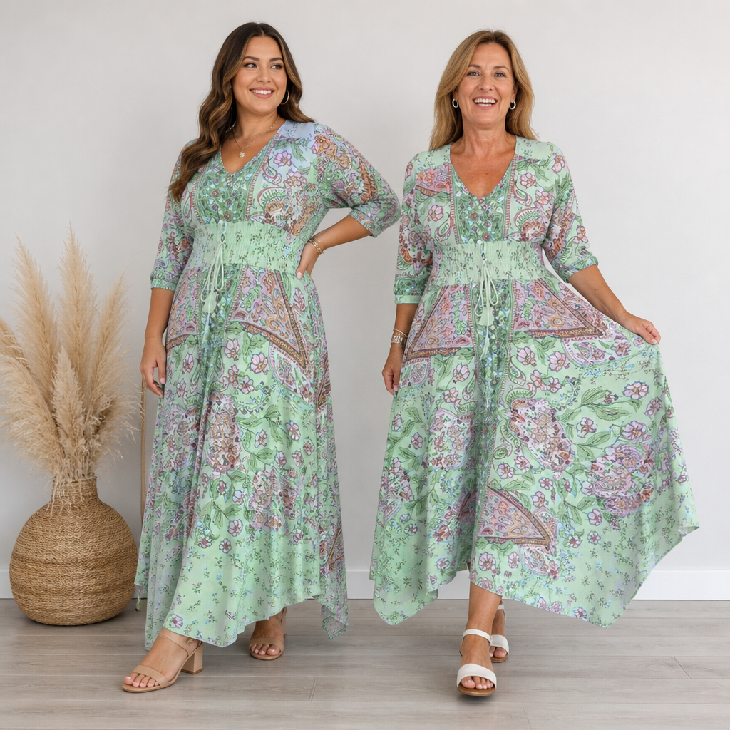 LumaBella™ Floral Dress — Feel Radiant and Cool All Summer Long