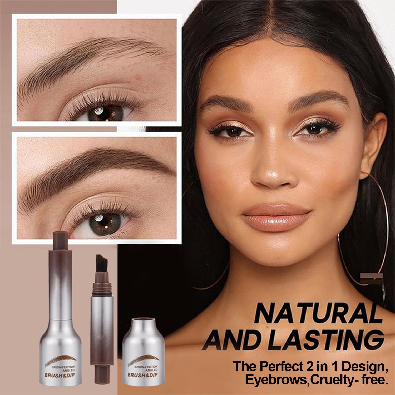 Waterproof Eyebrow Shaper with Angled Brush