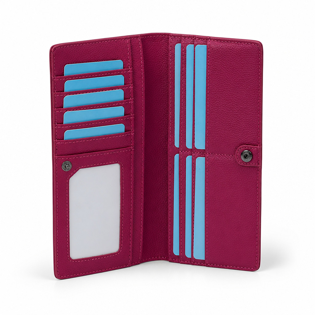 RFID-Blocking Ultra-Thin Leather Card Wallet