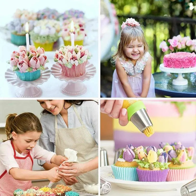 FloraCraft™ Tulip Nozzle Set — Unleash Stunning Bakery-Quality Artistry Right at Home