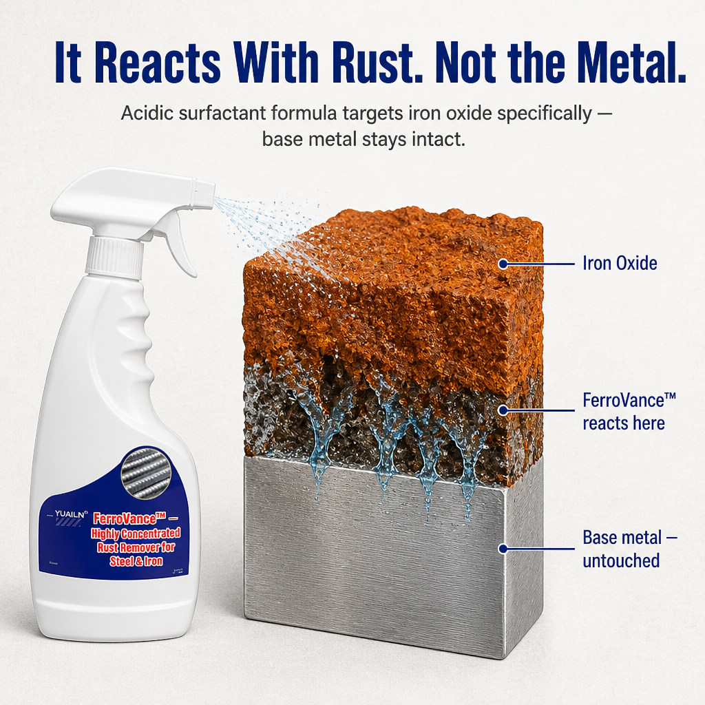 FerroVance™ — Eliminate Stubborn Rust Quickly Without Affecting the Metal Beneath