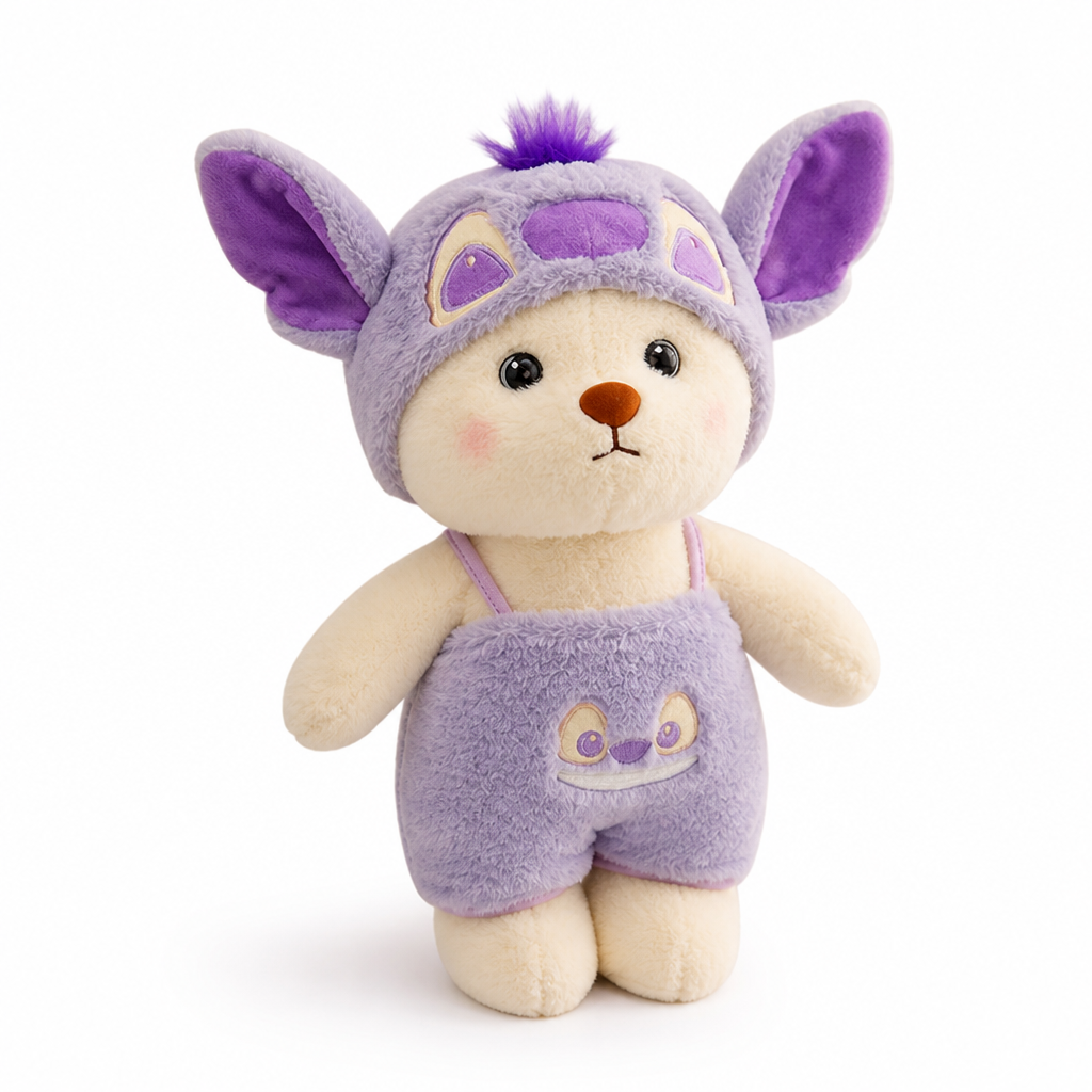 Soft Plush Hooded Bear Toy (Multiple Sizes)