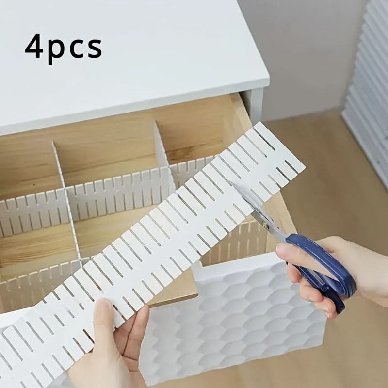 Adjustable Drawer Divider Set for Organizing Storage Spaces