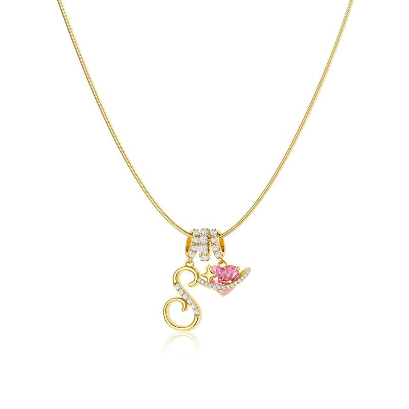 LuminaCharm™ 3-Layer Initial Pendant Necklace — Carry Your Unique Story with Effortless Glam and Confidence