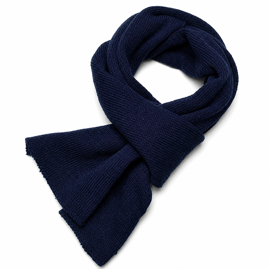 Double-Layer Soft Acrylic Scarf (Men's)