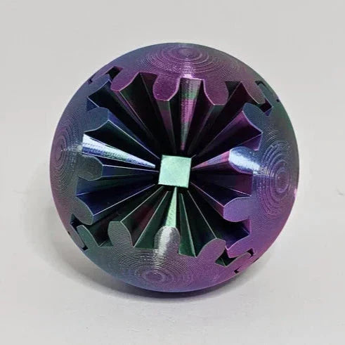 Fidget Ball for Stress Relief Featuring 3D Gear System