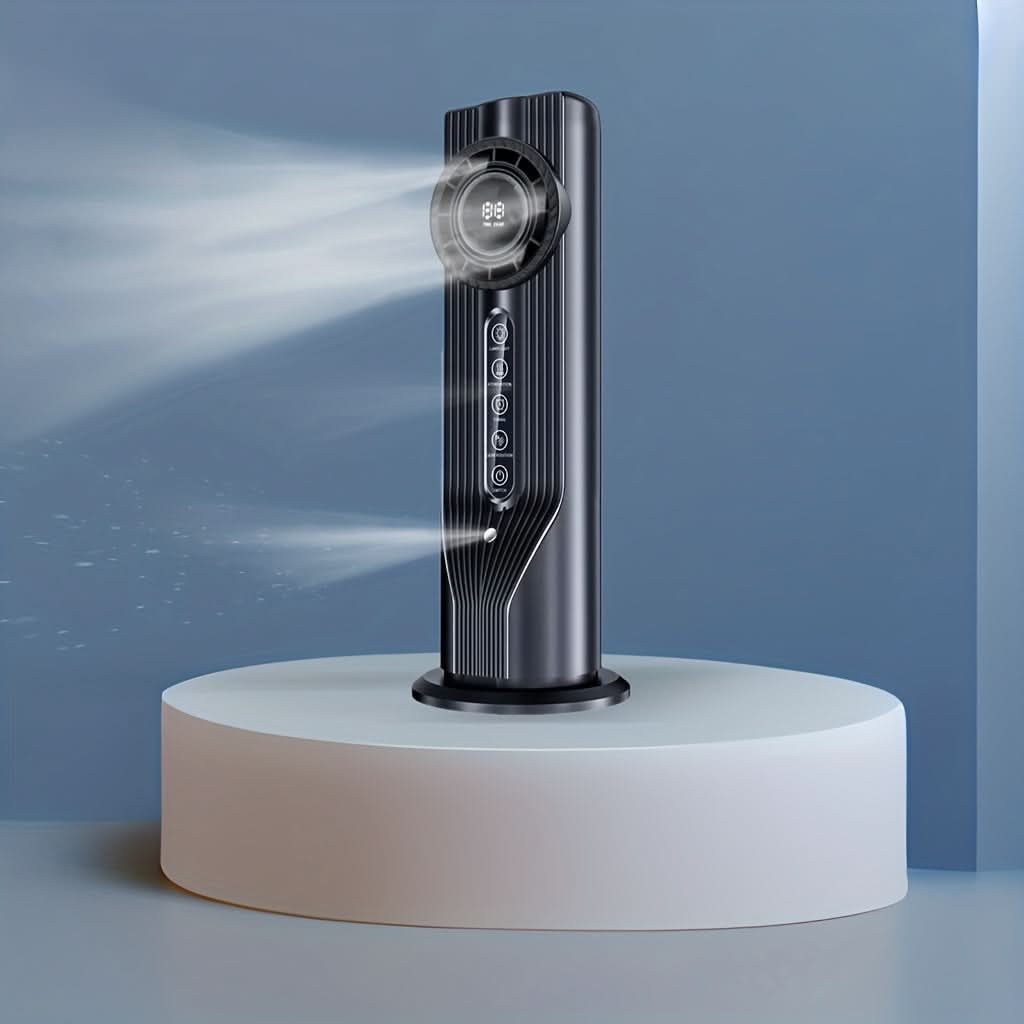 Portable USB Fan with Humidifier – 6-Speed Quiet Air Cooler for Desk