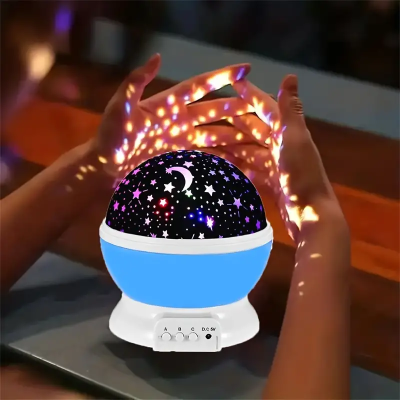 Night Light Projector for Relaxation with Sky Images and Music