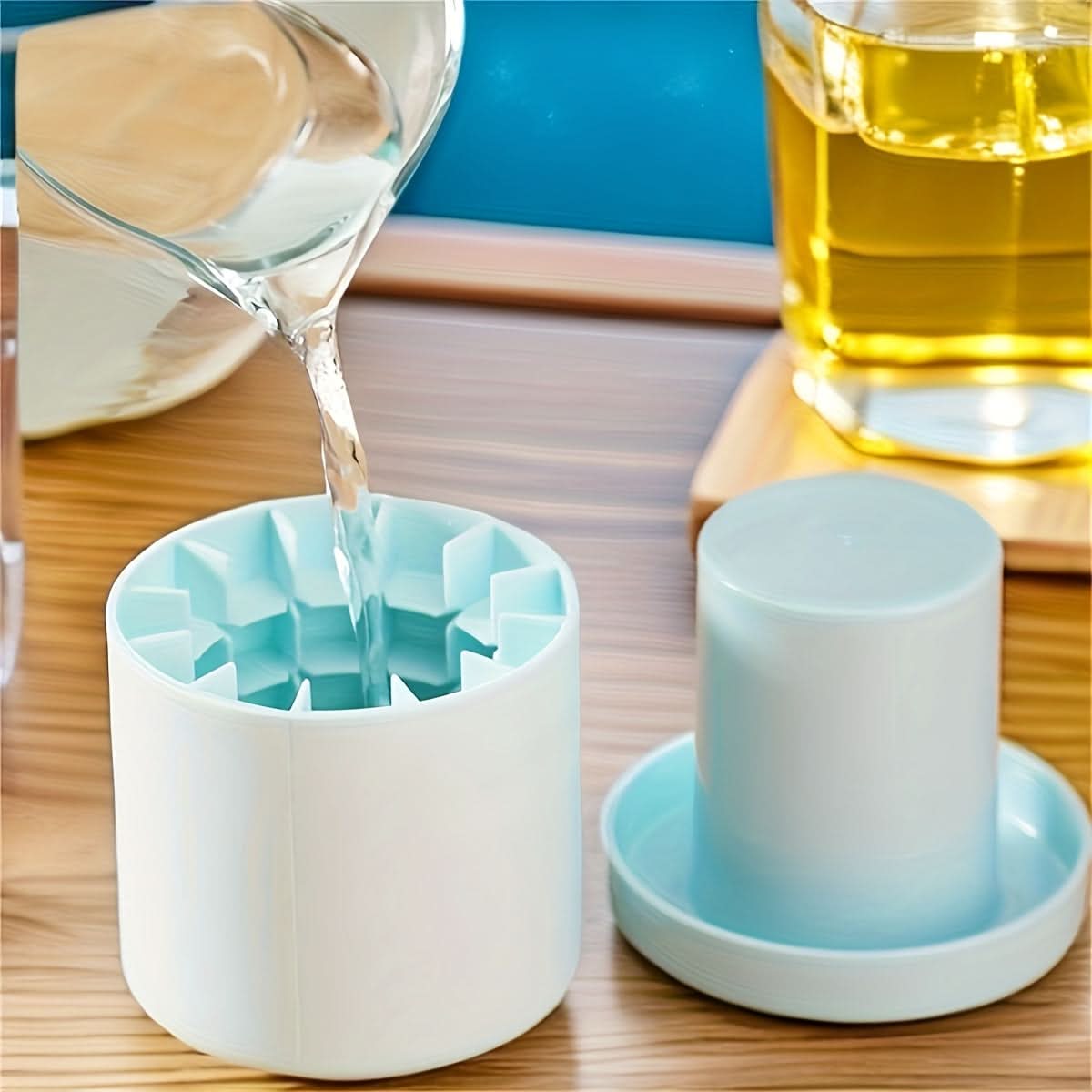 Silicone Ice Cube Mold Bucket for Easy Freezing