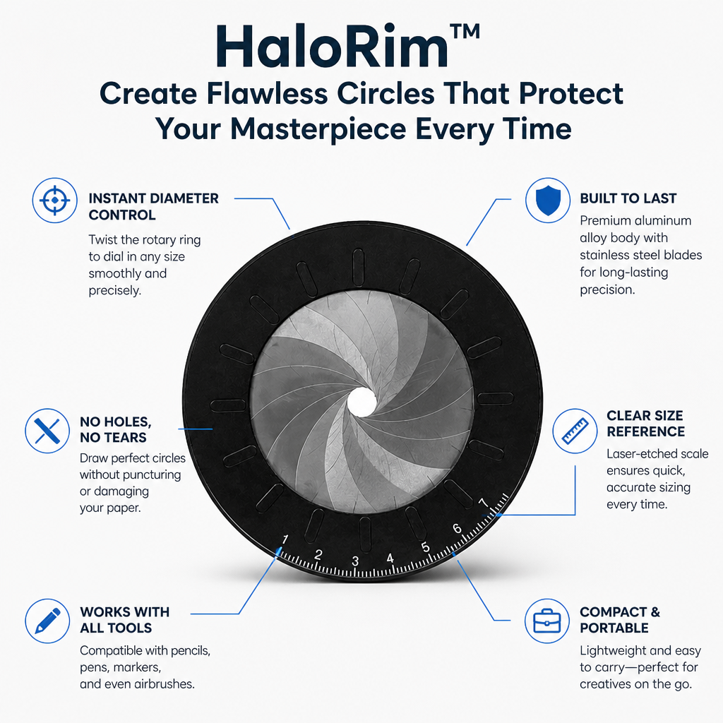 HaloRim™ — Create Flawless Circles That Protect Your Masterpiece Every Time