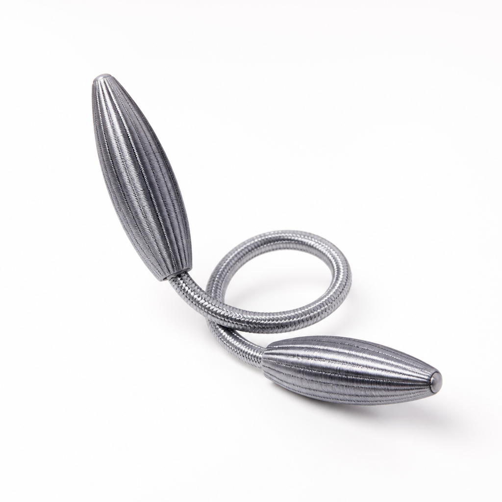 Tool-Free Malleable Aluminum Curtain Tieback