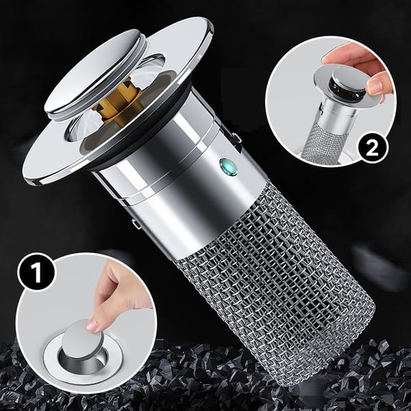 FlowGuard™ — Enjoy a Clog-Free Sink and Protect Your Valuables Effortlessly