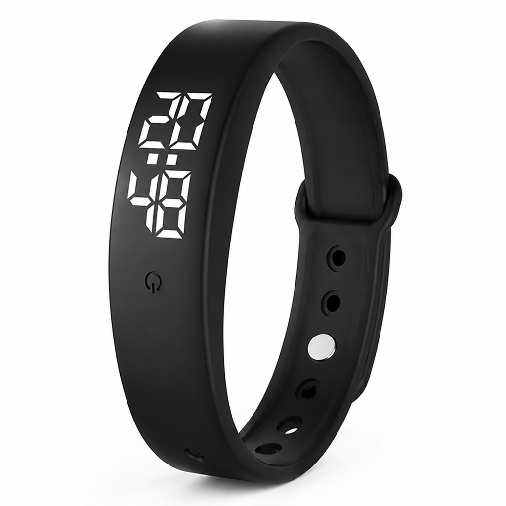 Waterproof Vibration & Temperature Tracking Smartwatch