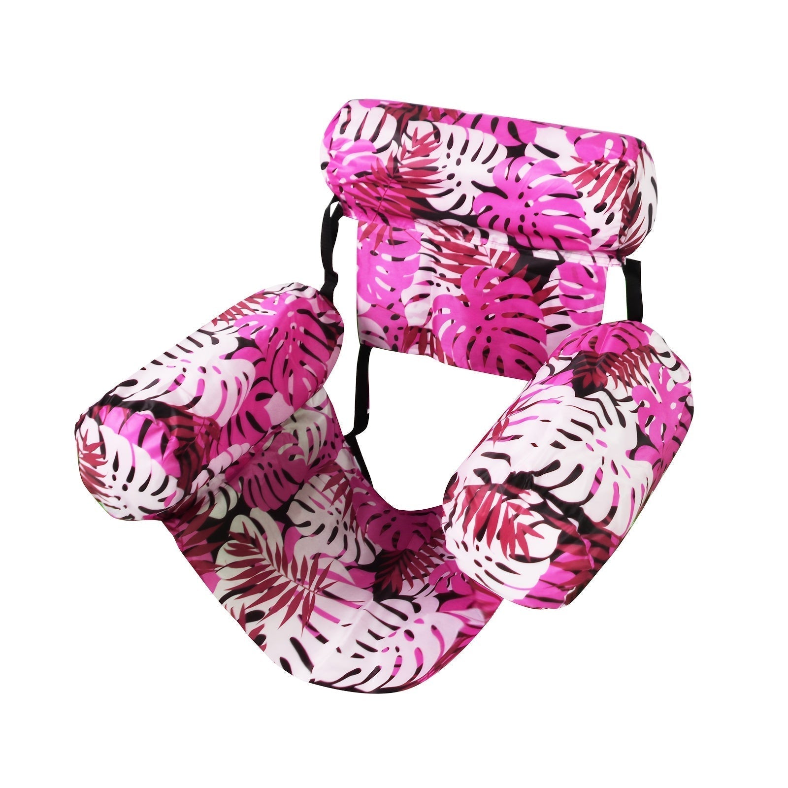 Tropical Leaf Pattern Inflatable Water Hammock