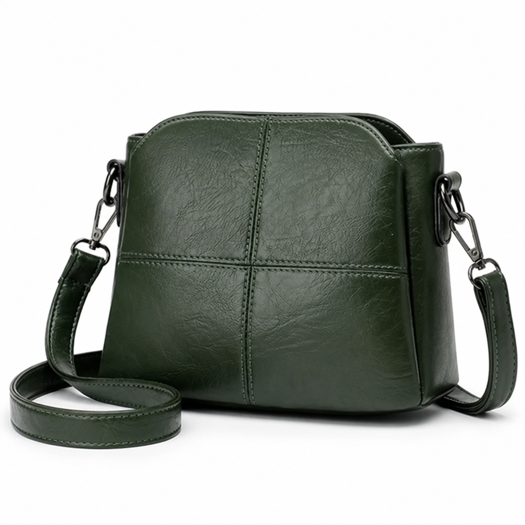PU Leather & Adjustable Strap Crossbody Bag