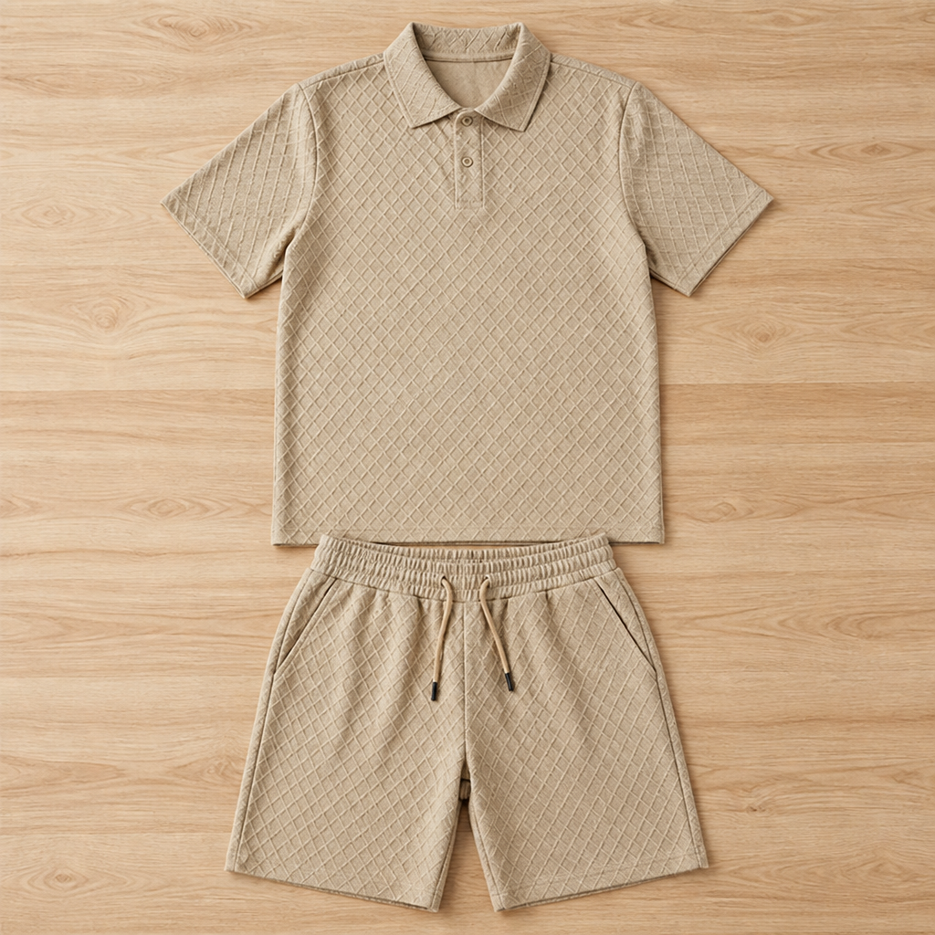 StratusEdge™ Men’s Diamond Pattern Suit — Stay Fresh, Sharp, and Unstoppable All Day Long