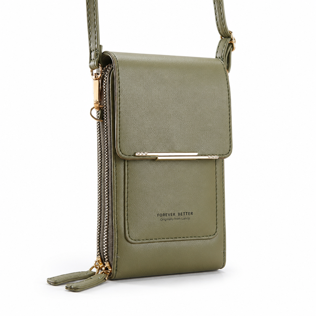 Touchscreen Rear-Pocket Convertible Crossbody Phone Bag