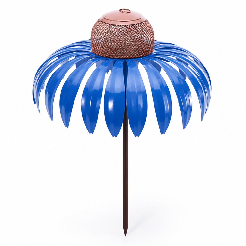 Weatherproof Metal Flower Bird Feeder