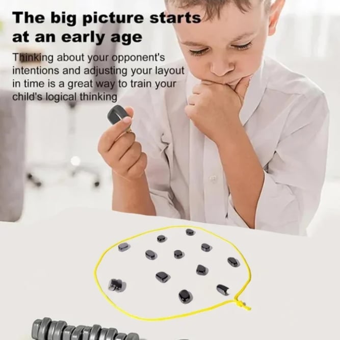 Travel-Friendly Chess Set with Magnetic Pieces for Family Fun