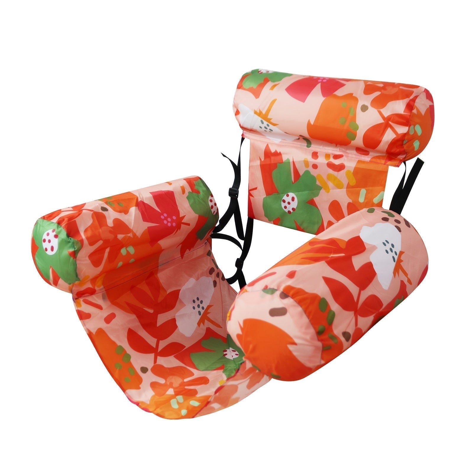 Tropical Leaf Pattern Inflatable Water Hammock