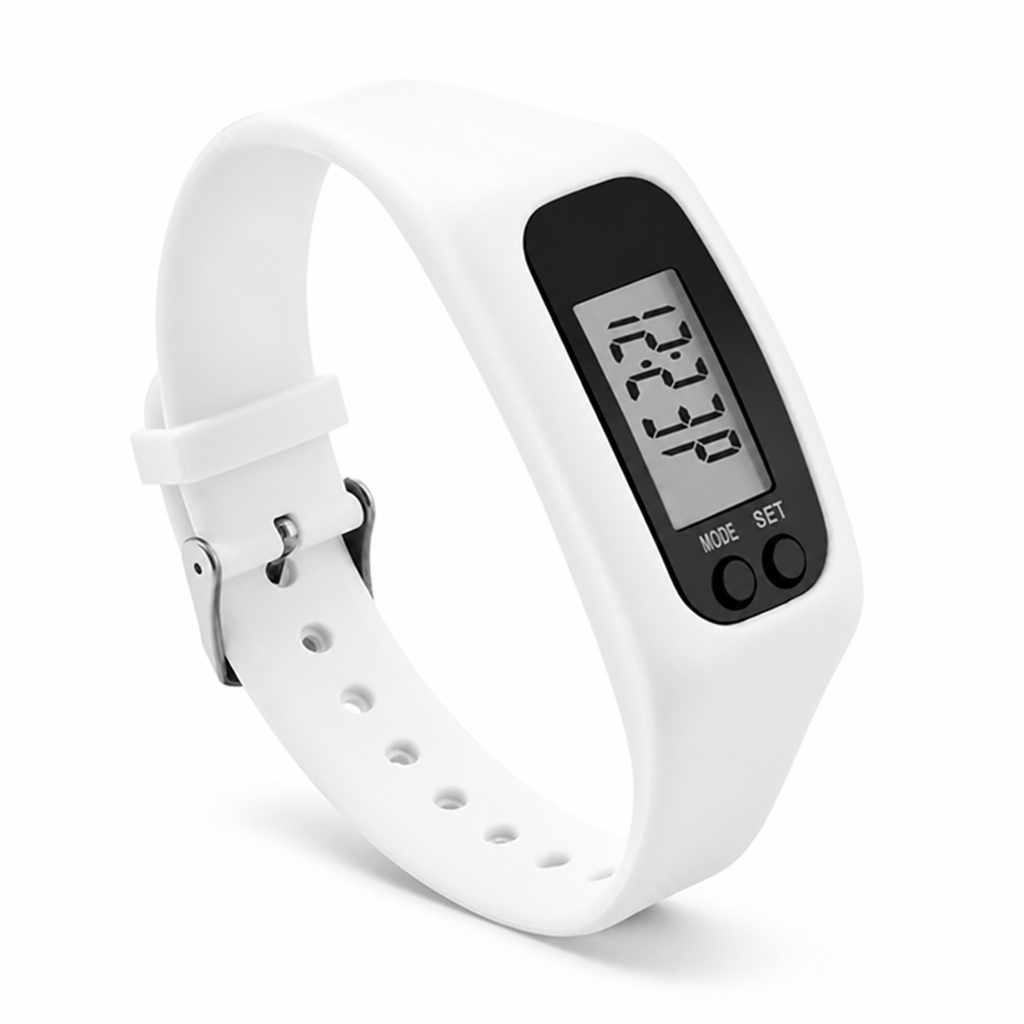 Minimalist LED Pedometer Watch (Silicone Band)