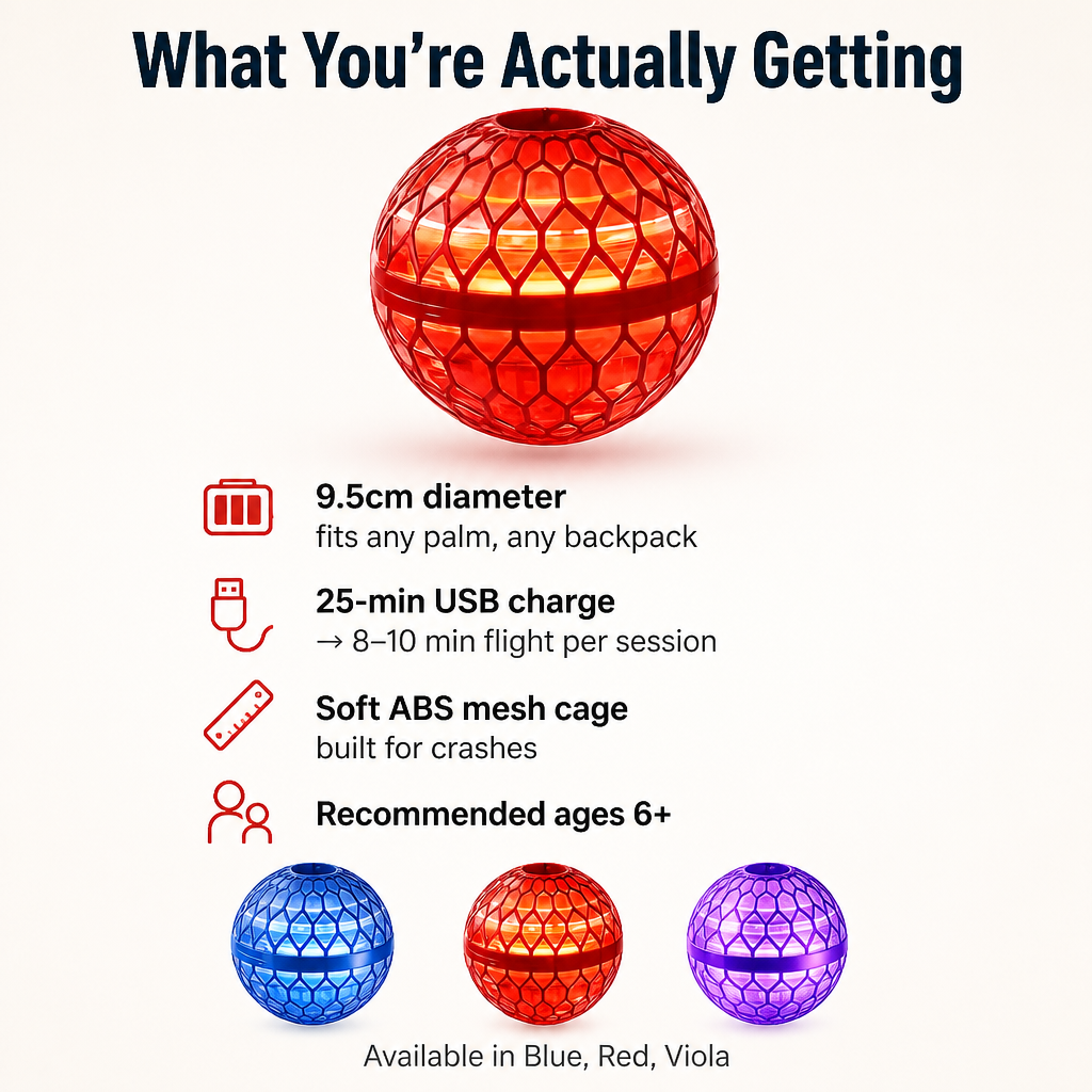 AeroLuxe™ Orb — Throw It, Glide It, Return It Like a Boomerang to Your Hand