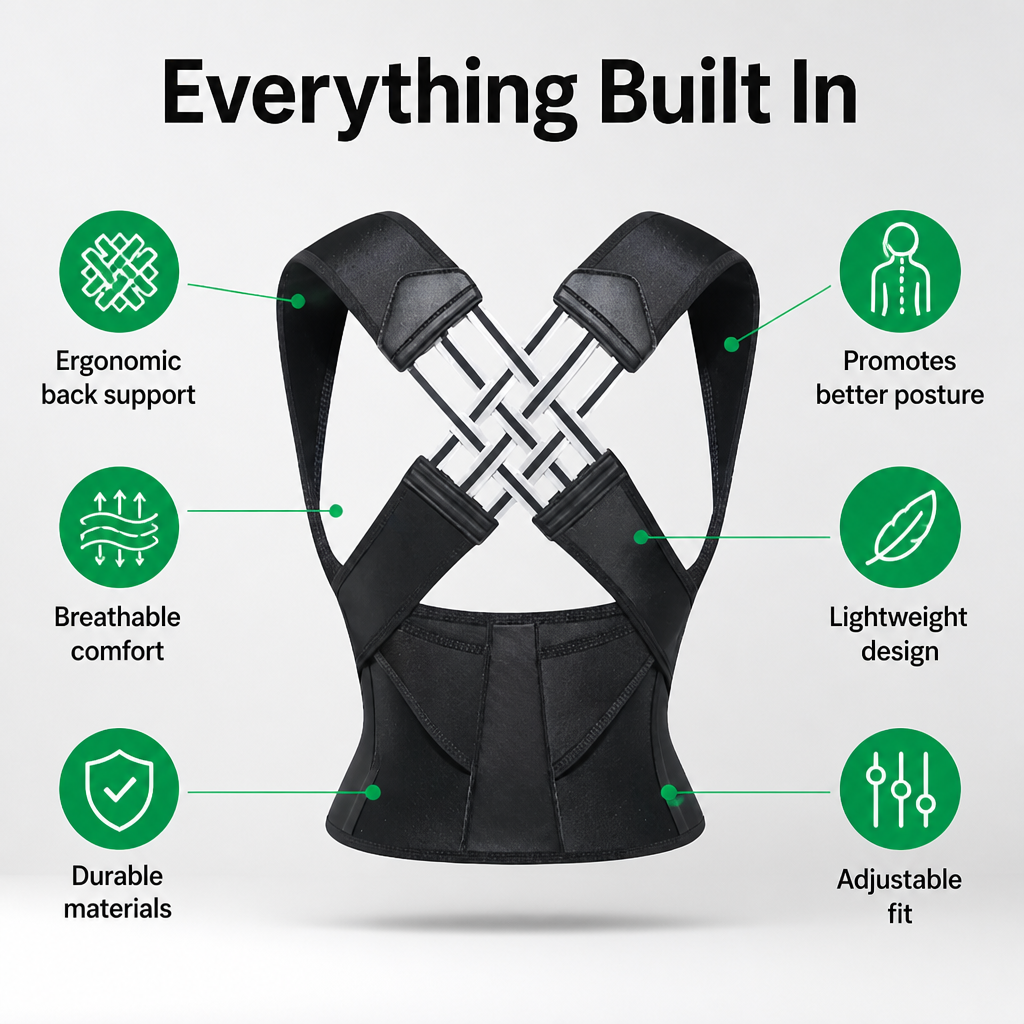 SpineBoost™ — Stand Taller Instantly and Move Through Your Day Pain-Free