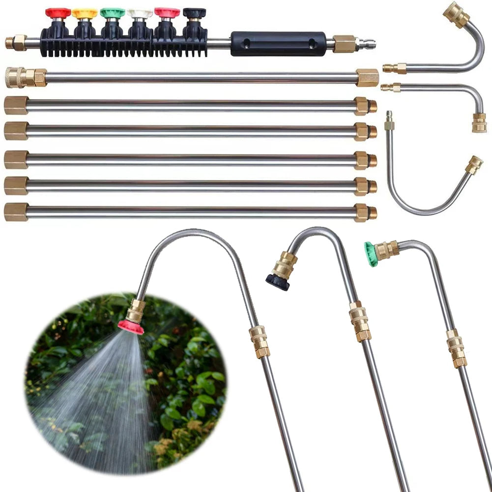 Telescopic Pressure Washer Wand 4000 PSI for Cleaning Gutters and Roofs