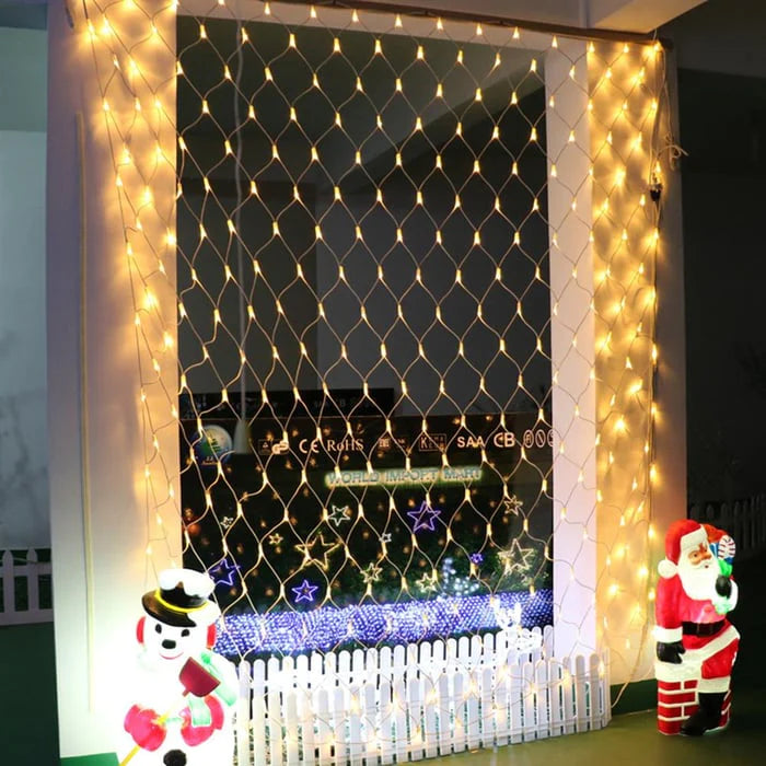 LED Solar Lattice Light with Net Design for Outdoor Garden and Patio