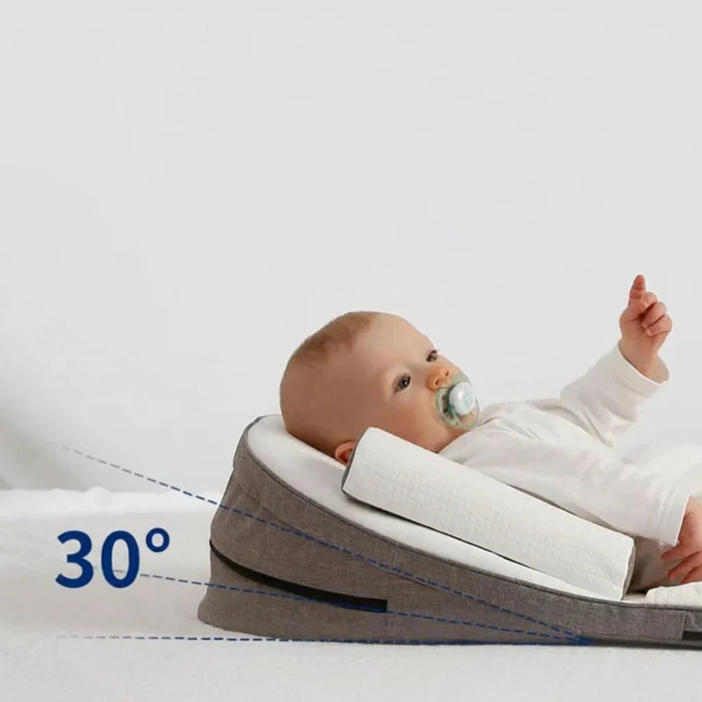 Memory Foam Infant Wedge Pillow with Reflux Support and Removable Cover
