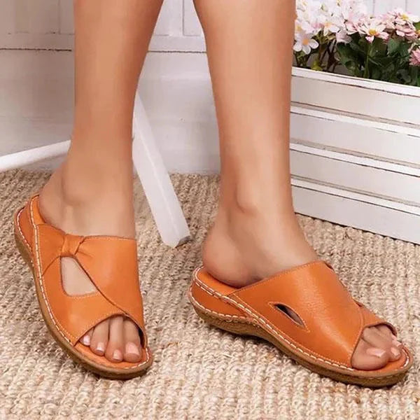 Comfortable Leather Sandals for Orthopedic Support and Pain Relief