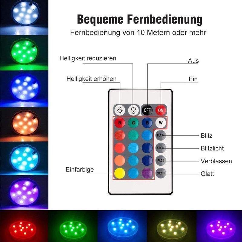 Remote-Controlled LED Underwater Light for Pool and Aquarium