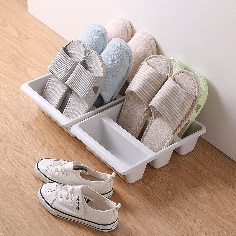Shoe Organizer for 6 Pairs – Compact Stacking Storage Solution