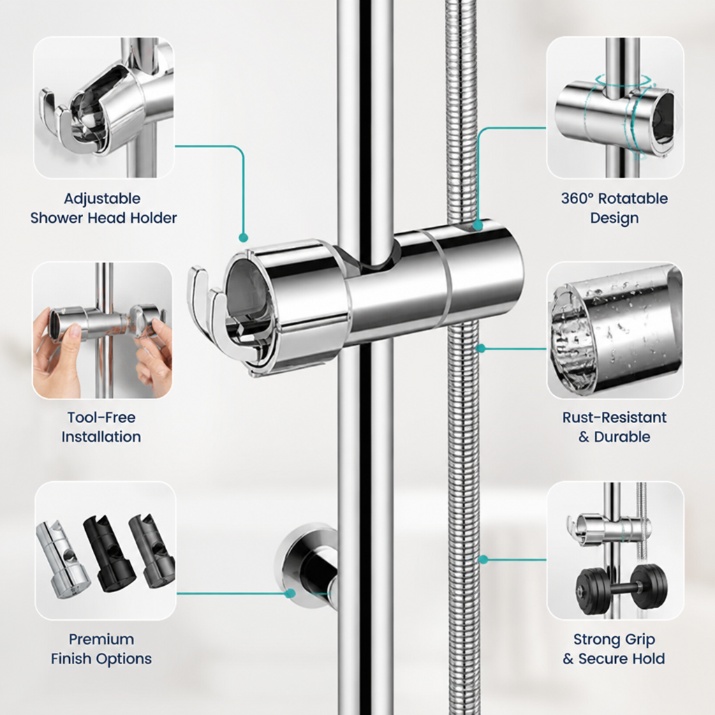 GripTight™ — Secure Your Shower in Seconds Without a Single Mark or Drill