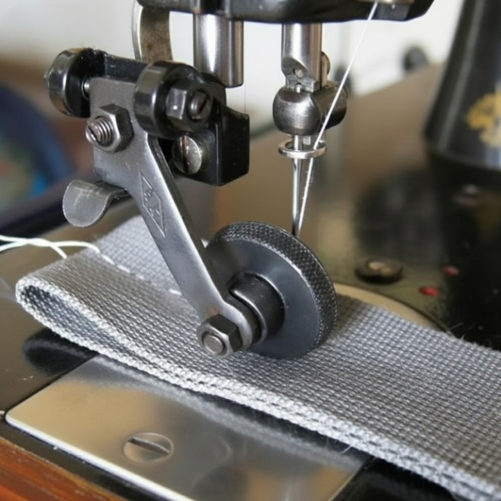 Leather Sewing Foot Attachment with Rolling Design