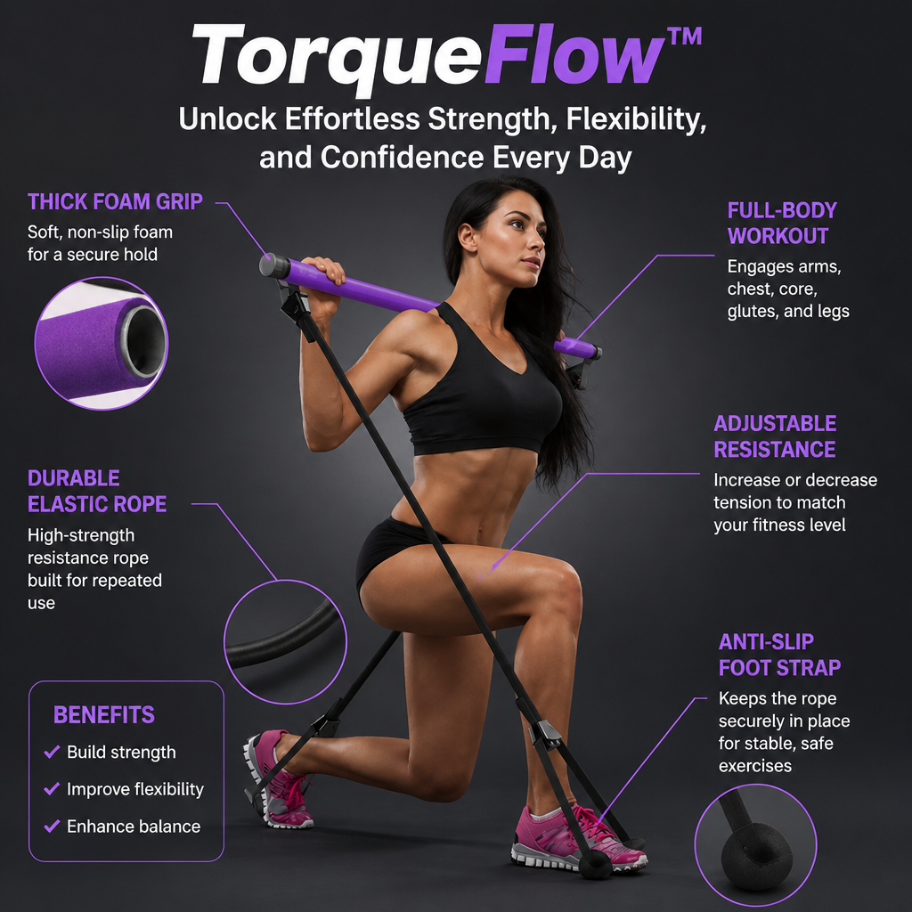 TorqueFlow™ — Unlock Effortless Strength, Flexibility, and Confidence Every Day
