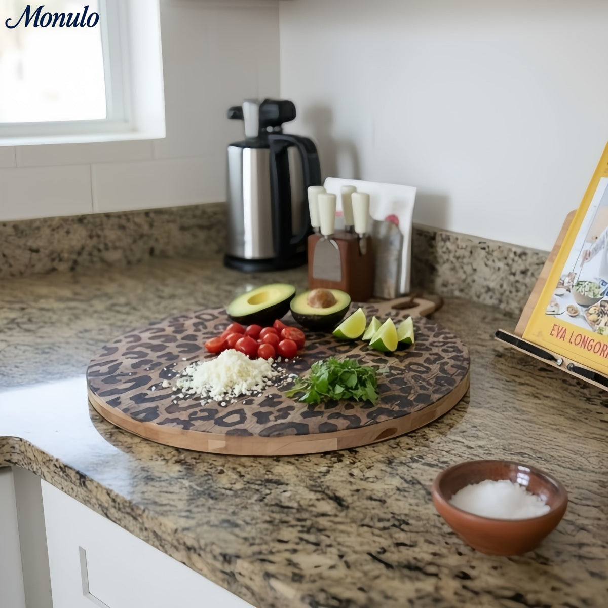 Scandinavian Style Wooden Serving Board Set - Round & Square Sapele