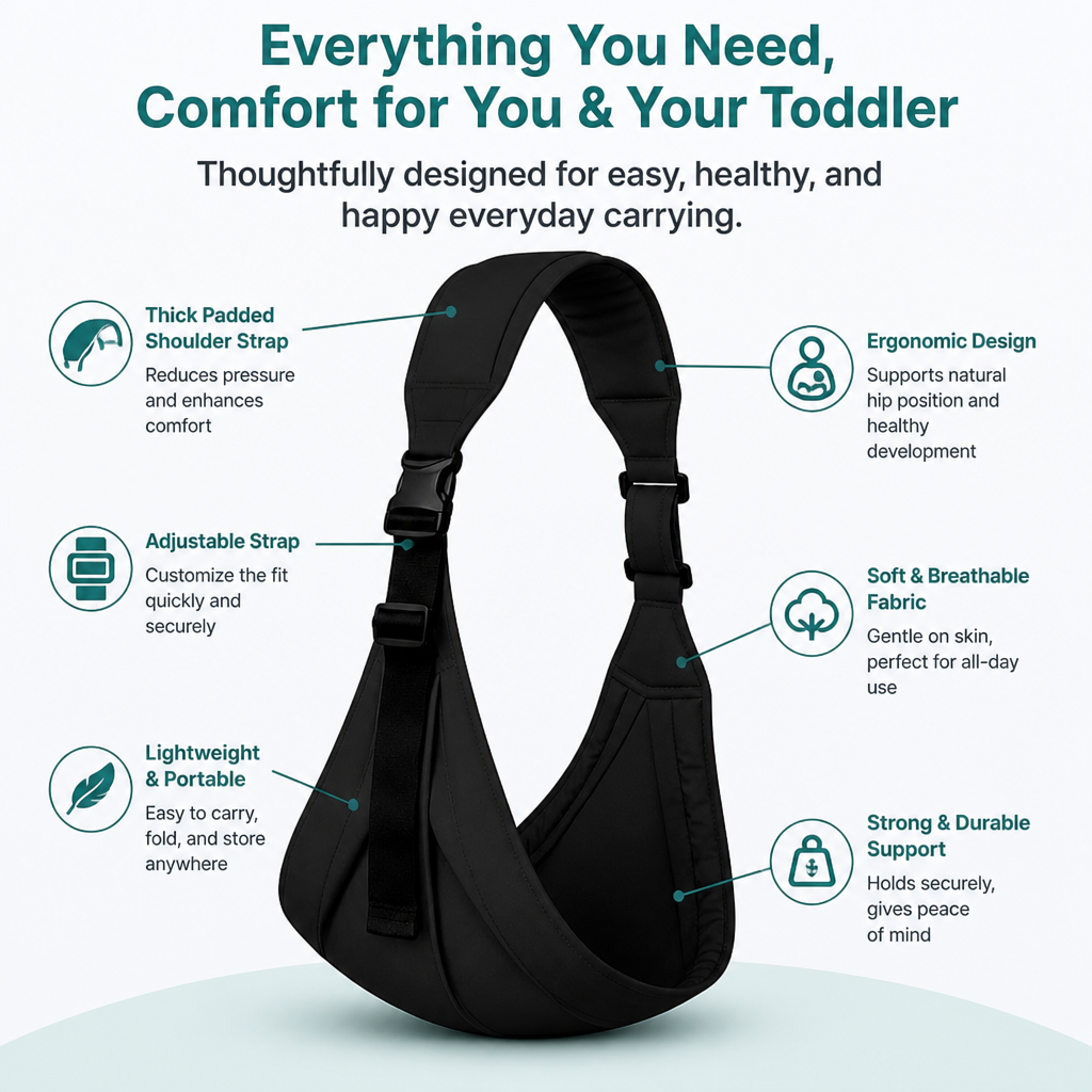 VestaEase™ — Carry Your Toddler Comfortably, Freedom in Every Step