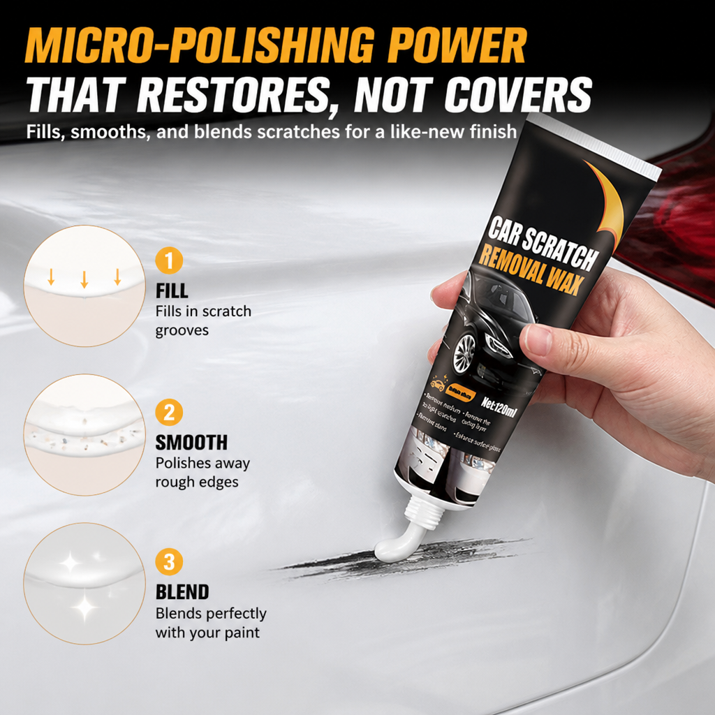 RadiantRide™ Scratch Renewal Paste — Transform Your Car’s Look and Pride in Minutes