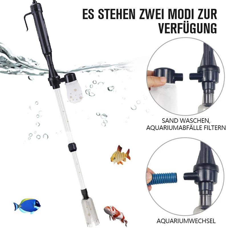 Aquarium Water Replacement System with Gravel Cleaning Tool