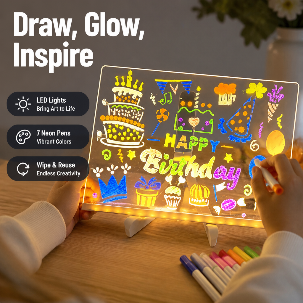 LumaSketch™️ LED Ride Board — Ignite Their Imagination with Glowing Masterpieces That Inspire Confidence and Joy