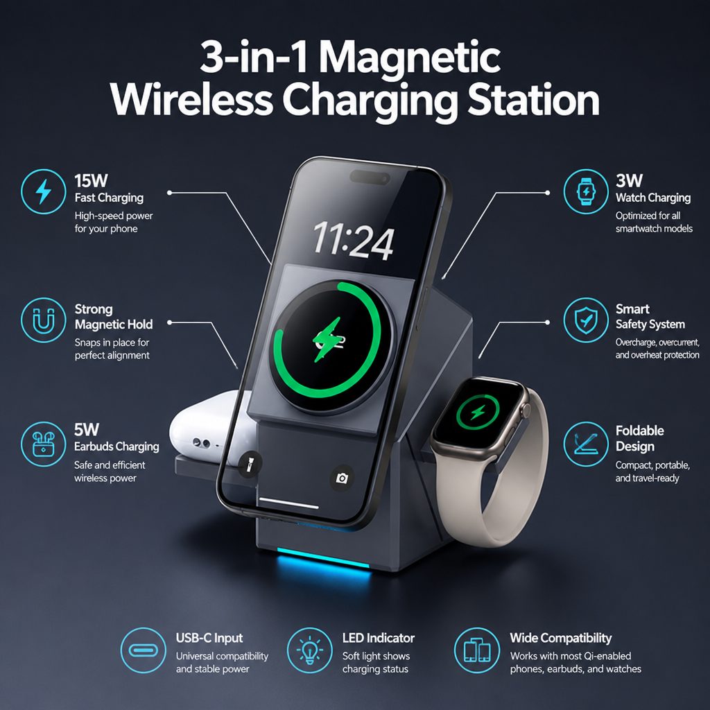 Voltique™ — Power Every Device Instantly with Zero Clutter and Total Freedom