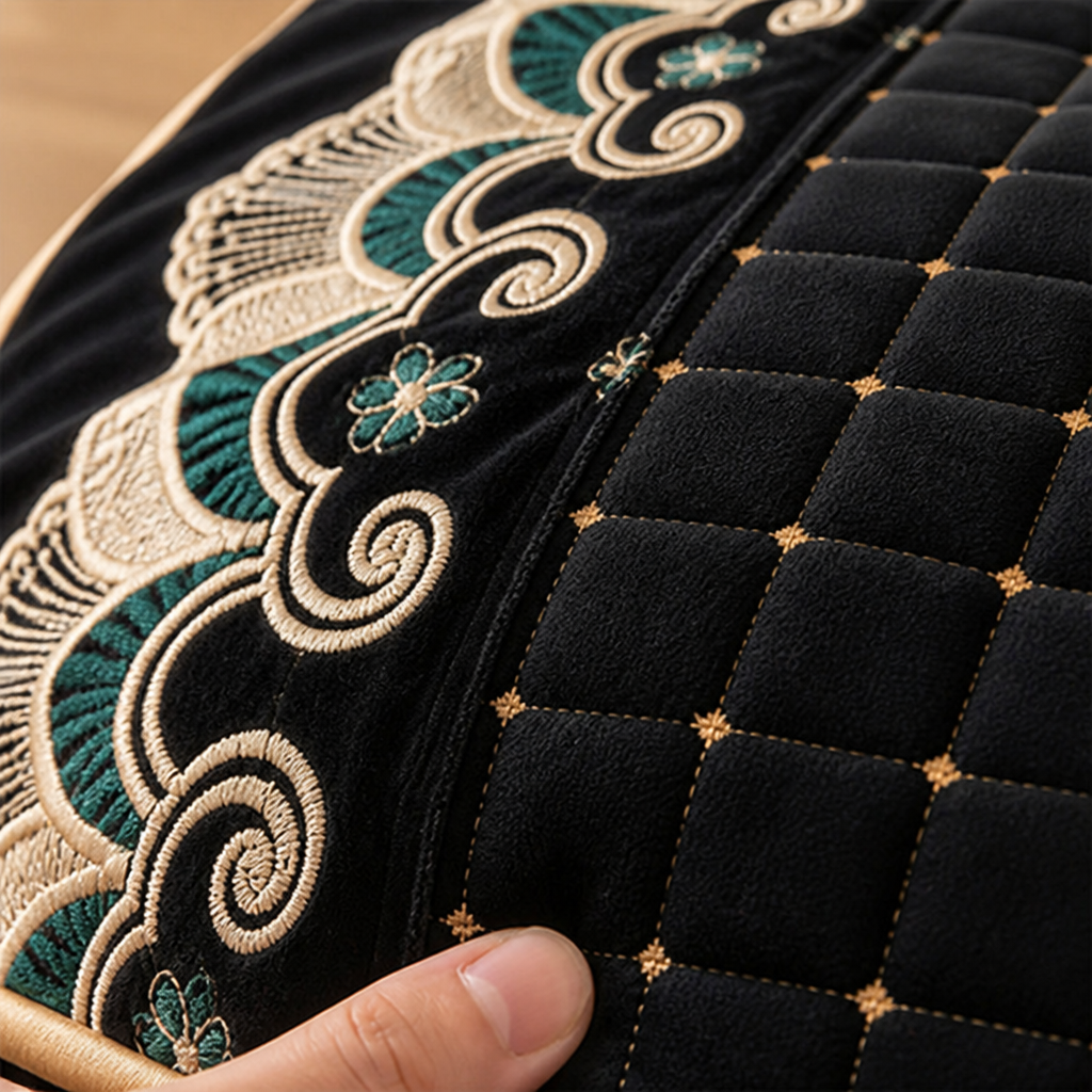 LuxeRuffle™ — Transform Your Bed into a Cloud of Cozy Elegance That Never Slips or Slides