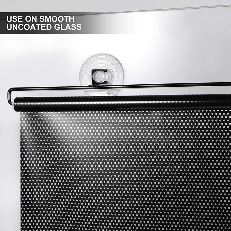 Suction Cup Window Shade – Custom Blackout Roller Blind for Home & Travel