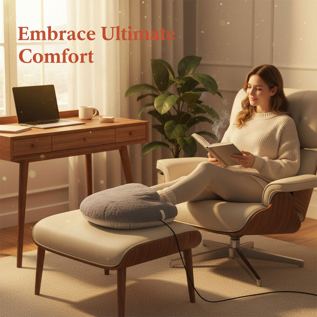 XL Electric Foot Warmer with Adjustable Heating Settings for Comfort