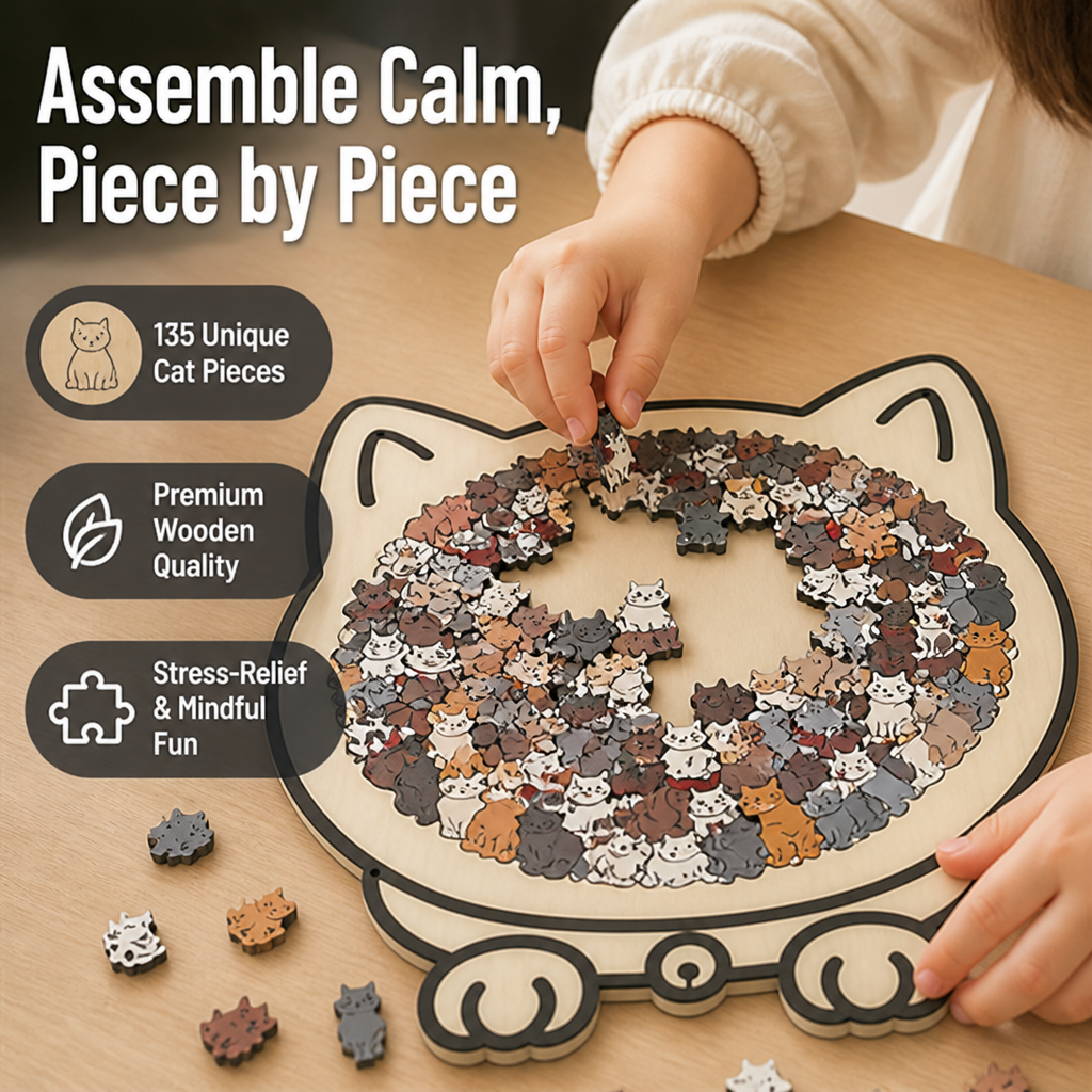 SereniPaws™ — Melt Stress Away with Every Touch of Calm, Cat-Shaped Artistry