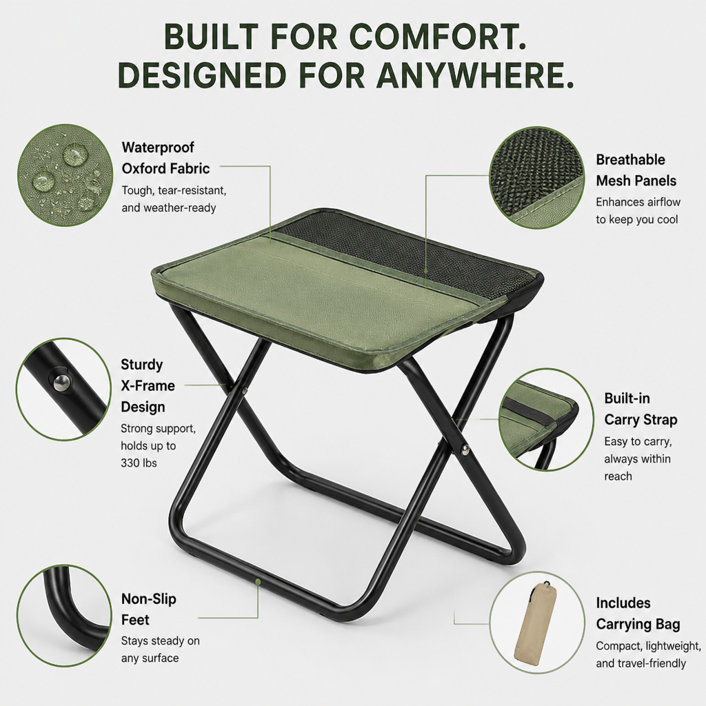 TerraFirm™ — Powerfully Portable Comfort That Holds You Steady Anywhere