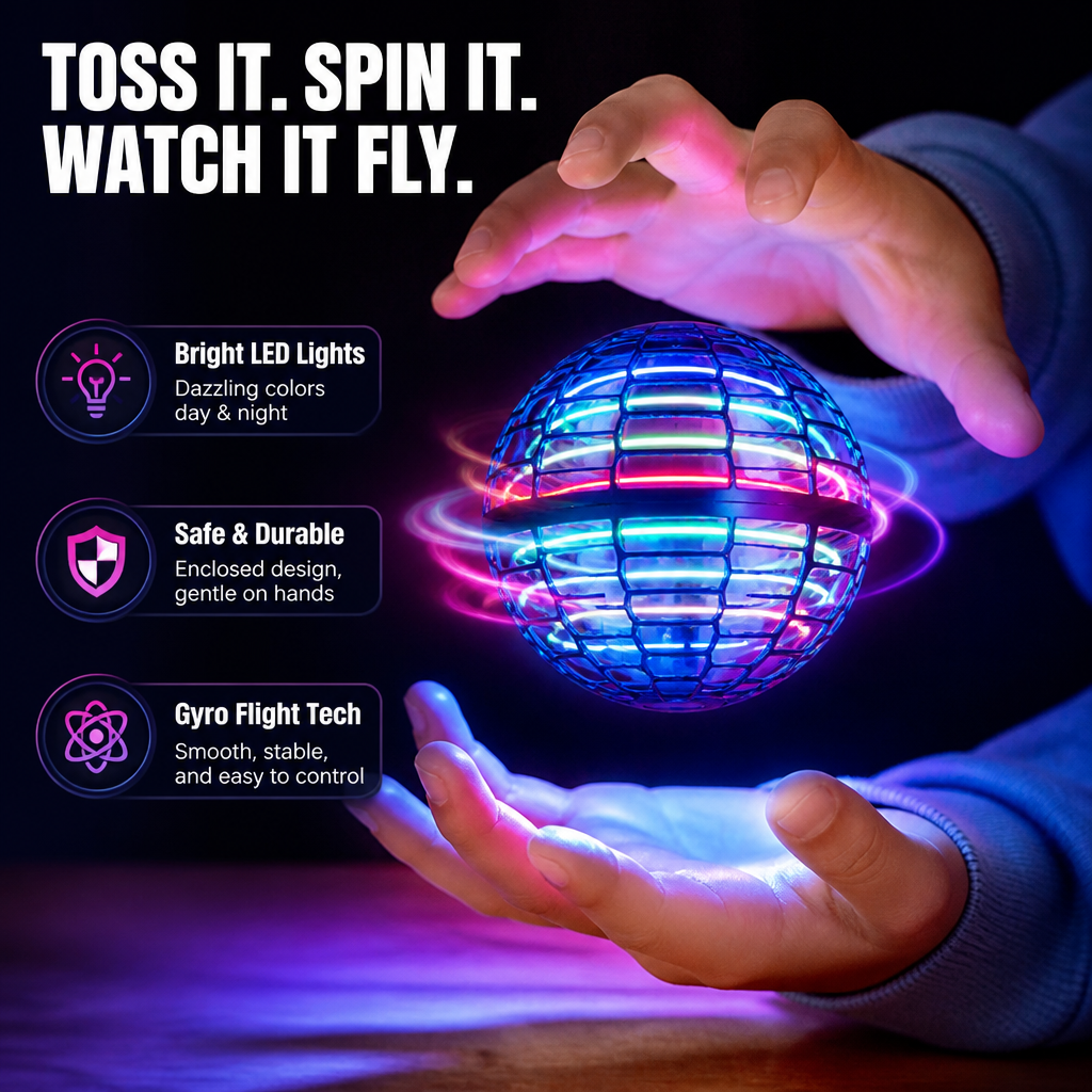 LuminiGlide™ — Ignite Boundless Joy and Keep Kids Moving with Mesmerizing Light and Effortless Flight